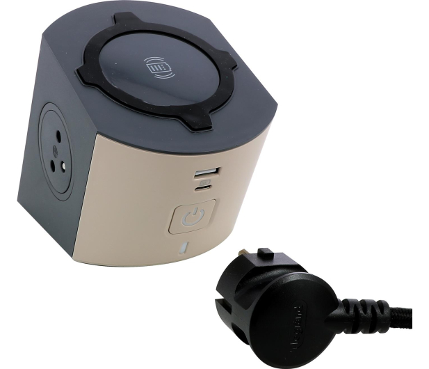 LEGRAND Przedłużacz - 2 gniazda, ładowarka indykcyjna, USB 49402 - 1047788 - zdjęcie 3